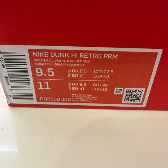 Nike dunk hi retro. Brown and white - Picture 2 of 9